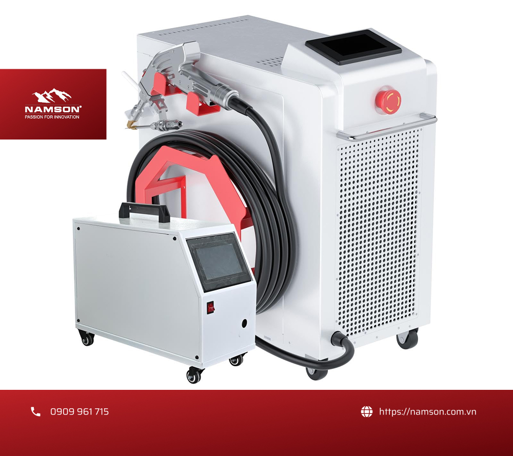 Máy hàn laser 1000w sử dụng công nghệ fiber hiện đại