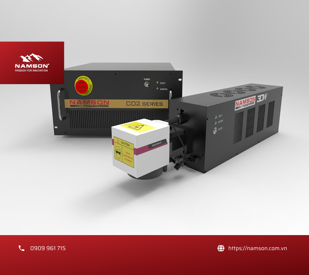 Máy cắt laser CO2 Namson Powermark tại Nam Sơn