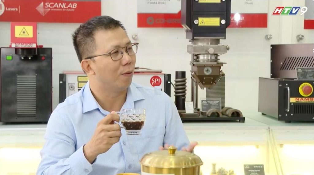 Showroom Nam Sơn Laser trong chương trình HTV9 – máy laser Made in Vietnam